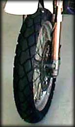 In the white, with 19 inch front wheel