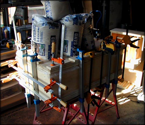 BLH assembly - glue and clamps