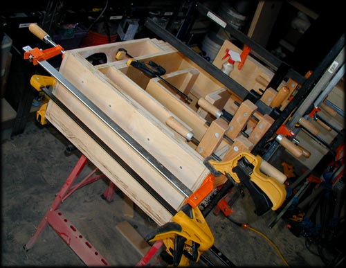 BLH assembly - glue and clamps